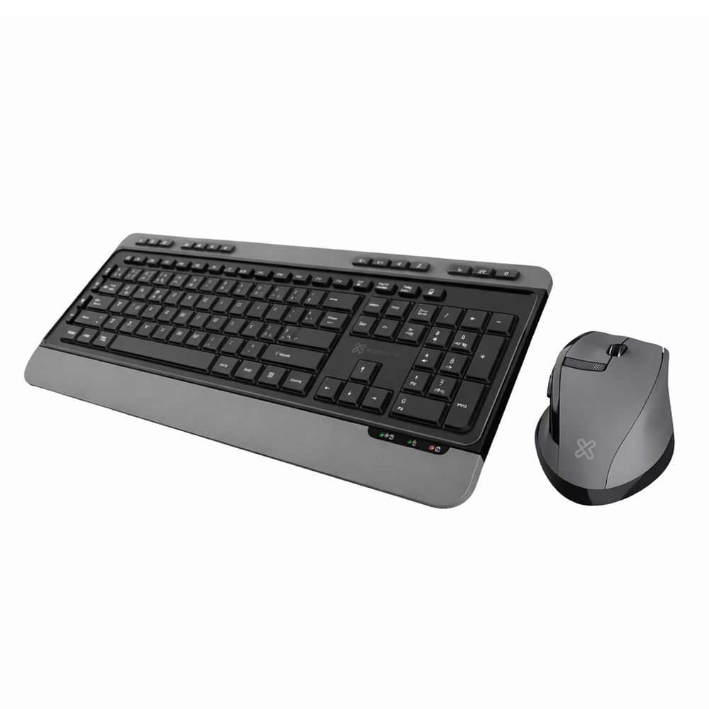 Teclado y mouse inalámbrico Klip Xtreme KBK-520 2.4 GHz, español, negro