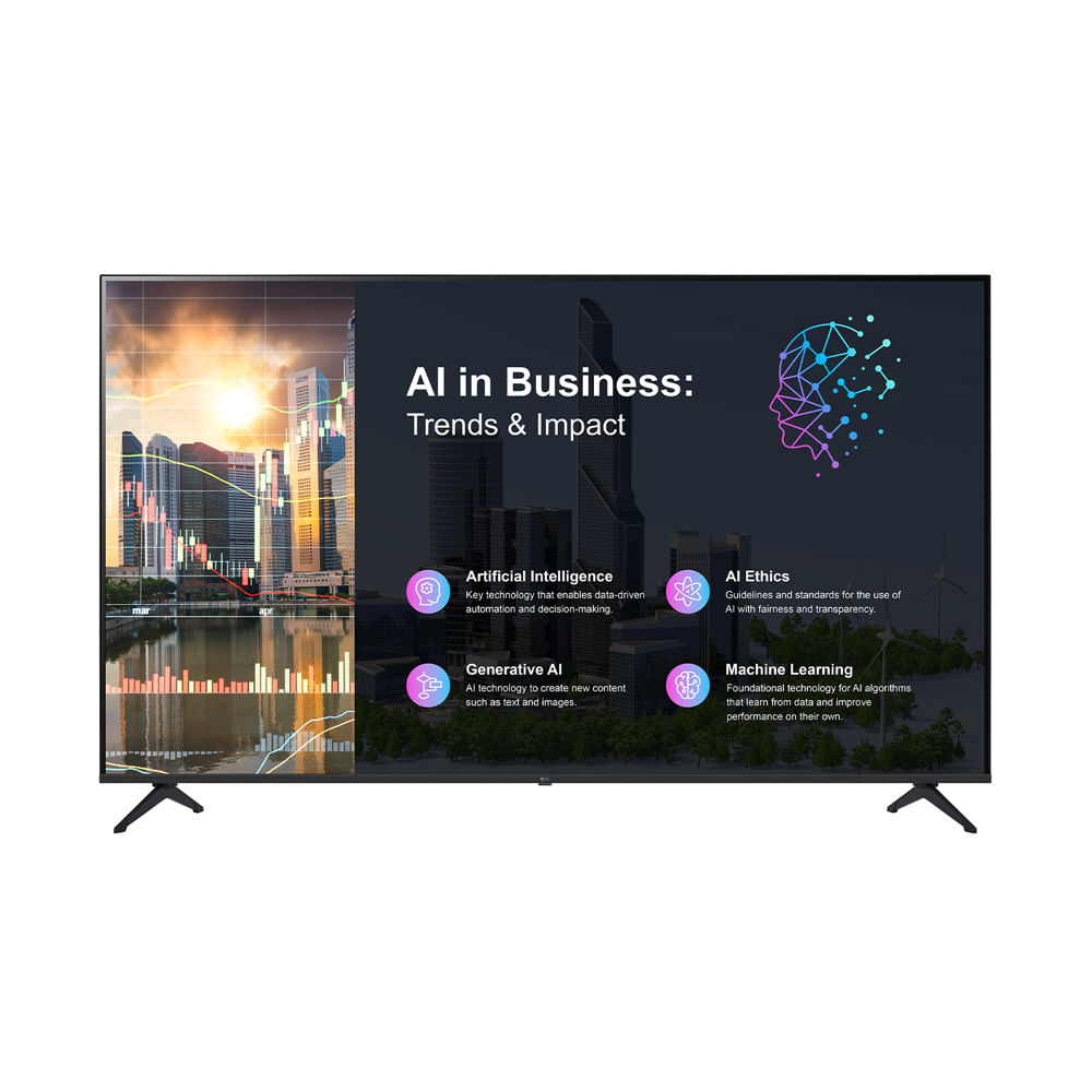 LCD Pantalla Digital Signage LG 65PK640S Resolución 3840 x 2160 HDMI Bluetooth Negro