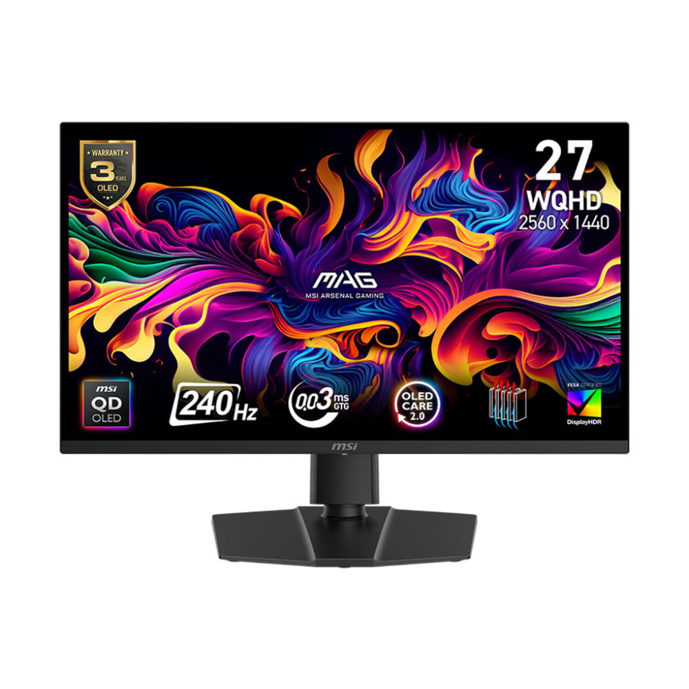 Monitor MSI MAG-271QP-QD-OLED-X24 2560 x 1440 WQHD 240Hz