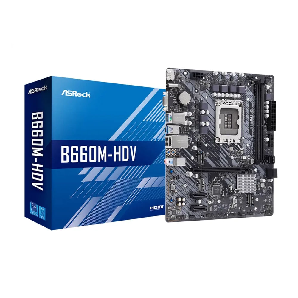 Placa base ASRock B660M-HDVI LGA 1700 2 DDR4 HDMI DP