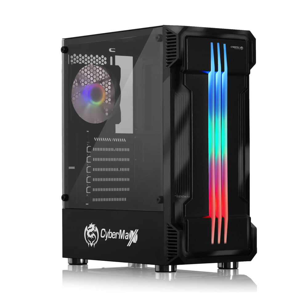 Case Cybertel Samurai CBX5021 Sin Fuente Panel Vidrio Templado LED-RGB