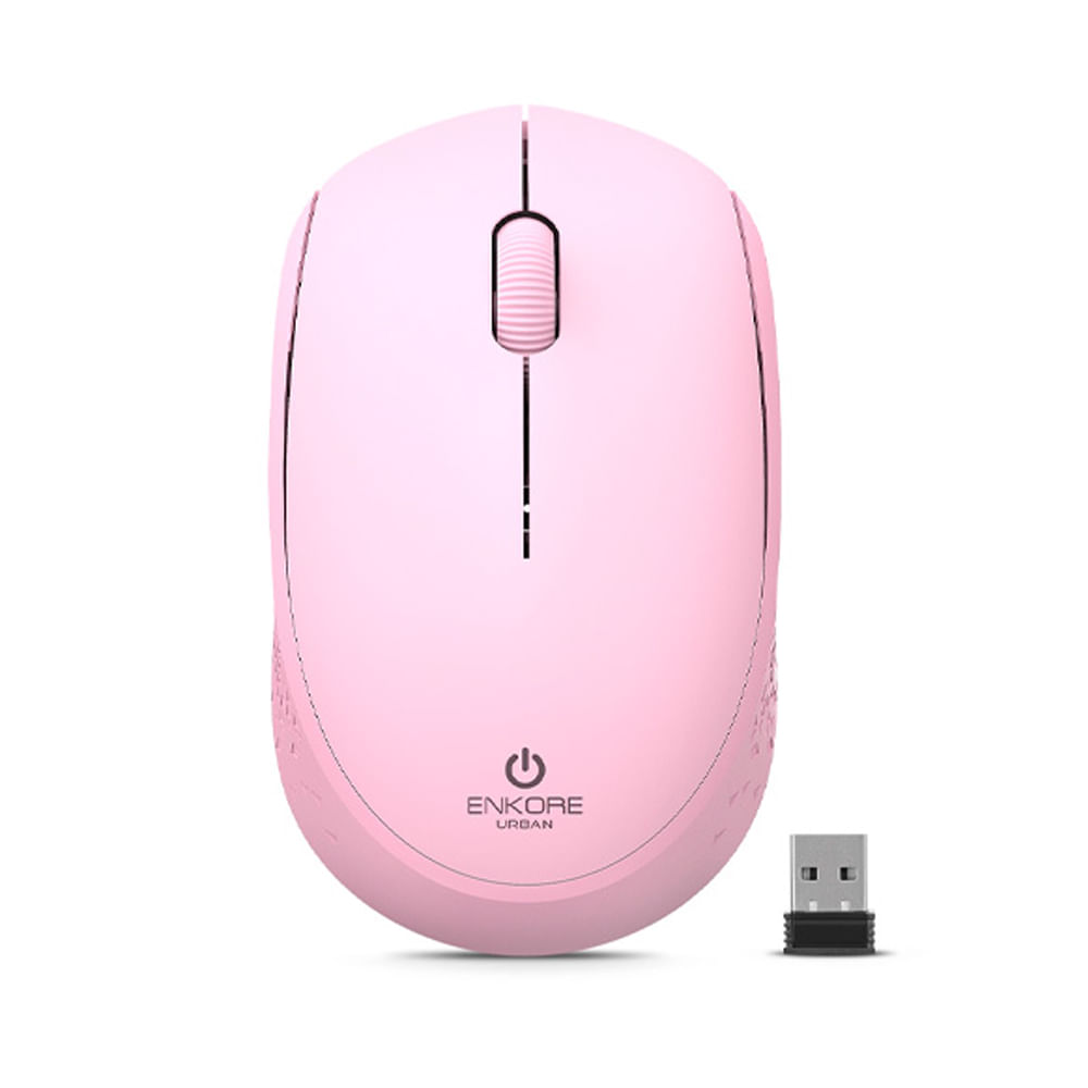 Mouse Enkore EKM203P Inalámbrico USB Color Rosa