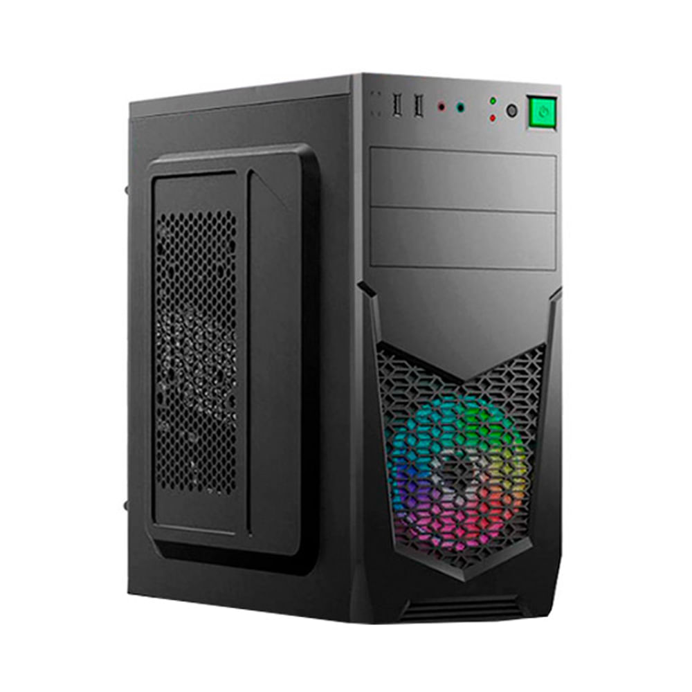 Gabinete Cybertel Evolution CYB C205 230W con ventilador de 12CM Rainbow