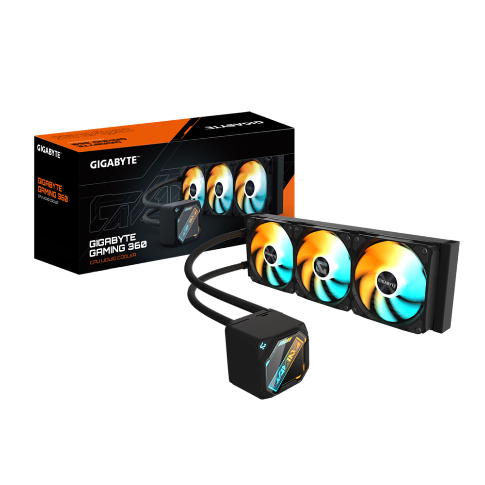 Cooler Liquid para CPU GIGABYTE GAMING 360 ARGB, refrigeración eficiente y diseño RGB personalizable