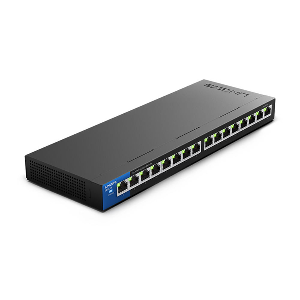 Switch Gigabit Linksys LGS116 16 Puertos Metalico Alta Velocidad Ethernet