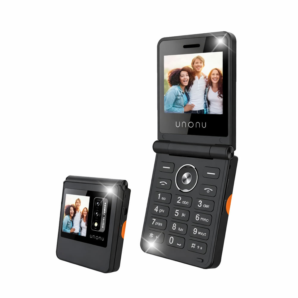 Celular Unonu UF1L Flip Phone 4G LTE  Conectividad rápida