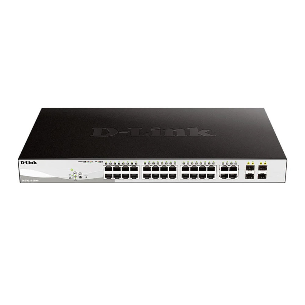 Switch D-Link DGS-1210-28P PoE 24 puertos RJ-45 LAN Gigabit