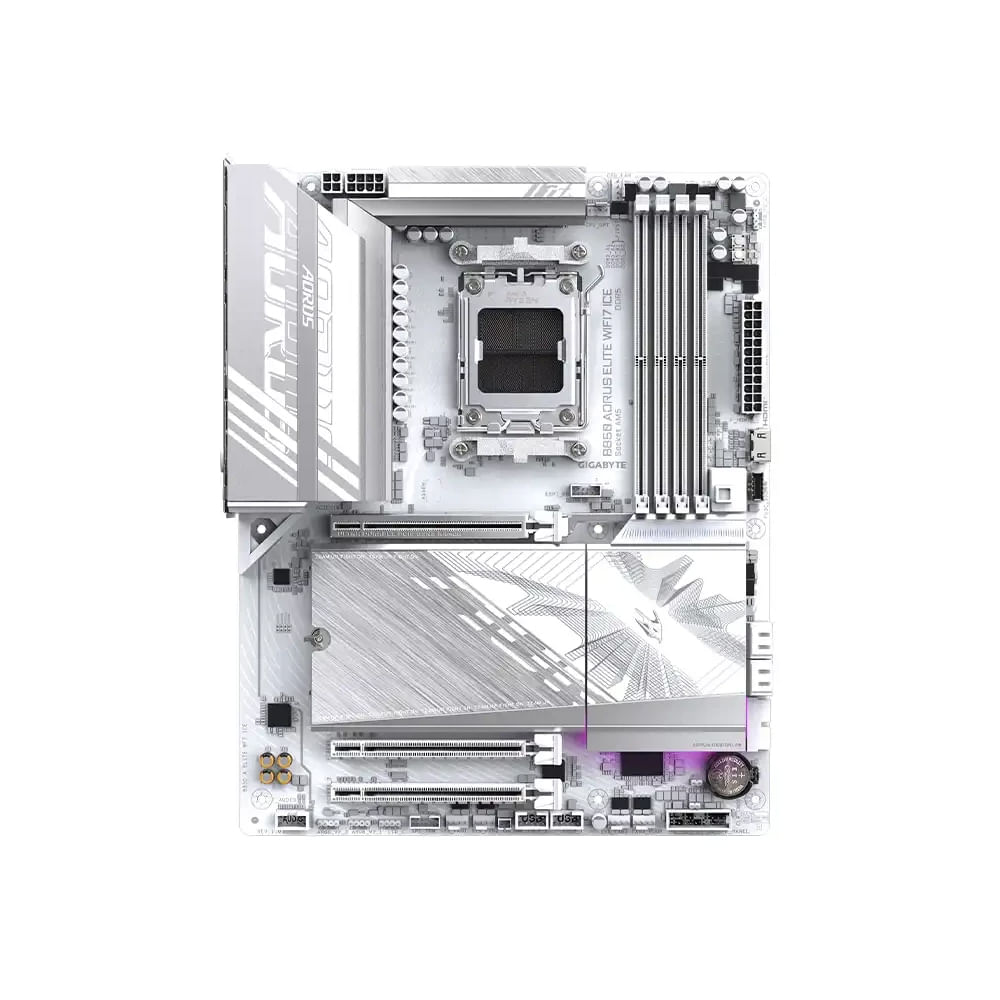 Placa base Gigabyte AMD AM5 B850M A Elite WiFi 7 Ice P Micro ATX  WiFi 6 Bluetooth 5.2