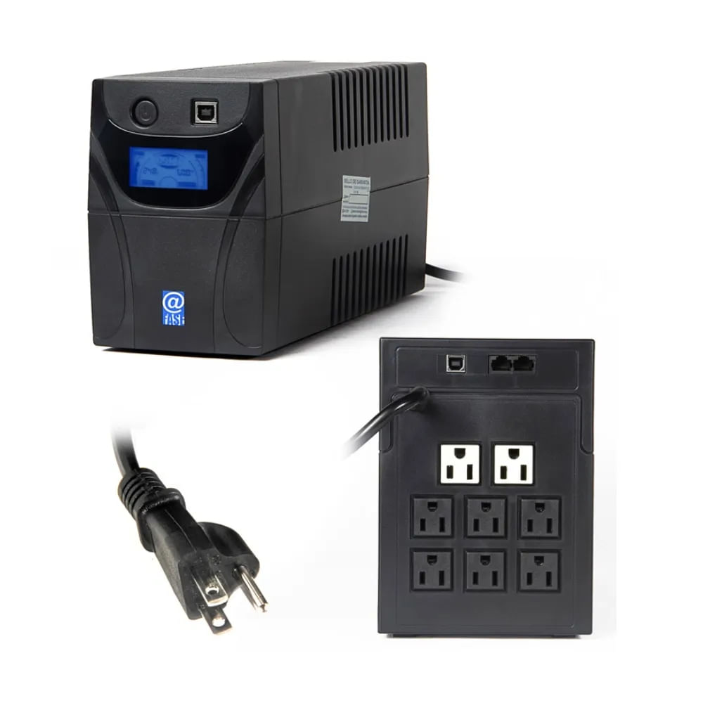 UPS Interactivo ELISE POWER PBOX-650, 650VA, 360W - Protección y respaldo para tus dispositivos elec