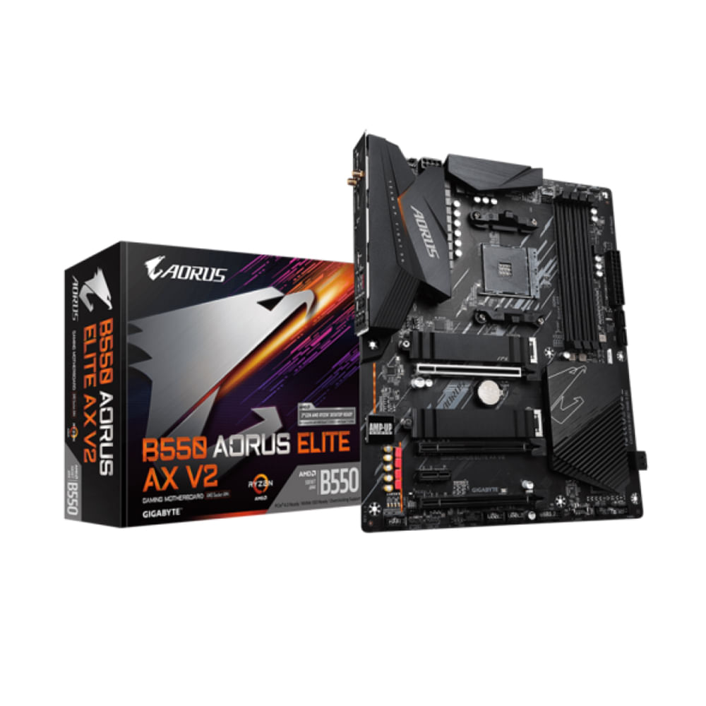 Placa Madre Gigabyte B550 AORUS Elite V2 ATX Socket AM4 DDR4 Compatible AMD Ryzen Gaming