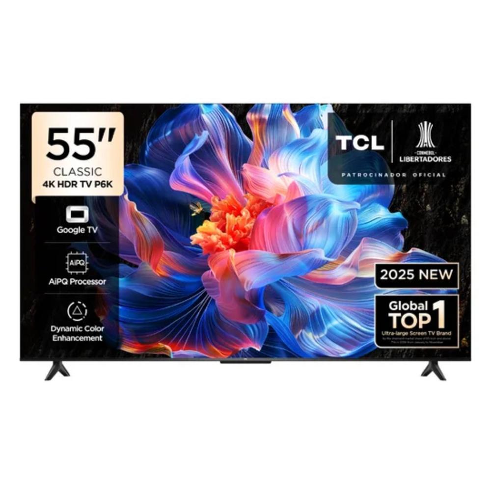 Televisor 55'' TCL  UHD 4K 55P6K Google TV  2025