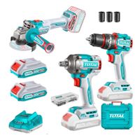 Combo Taladro percutor + Llave de impacto + Amoladora Total TCKLI20286-TAGLI27153