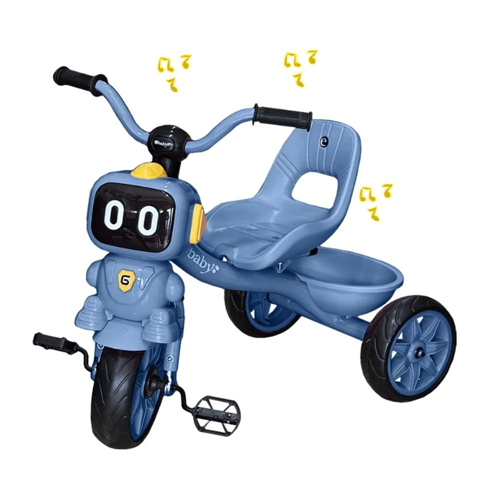 Triciclo Robot Musical 319 Chavito Azul