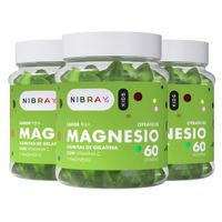 Citrato de Magnesio con Vitamina C para Niños en Gomitas 3 Frascos Nibray Kids