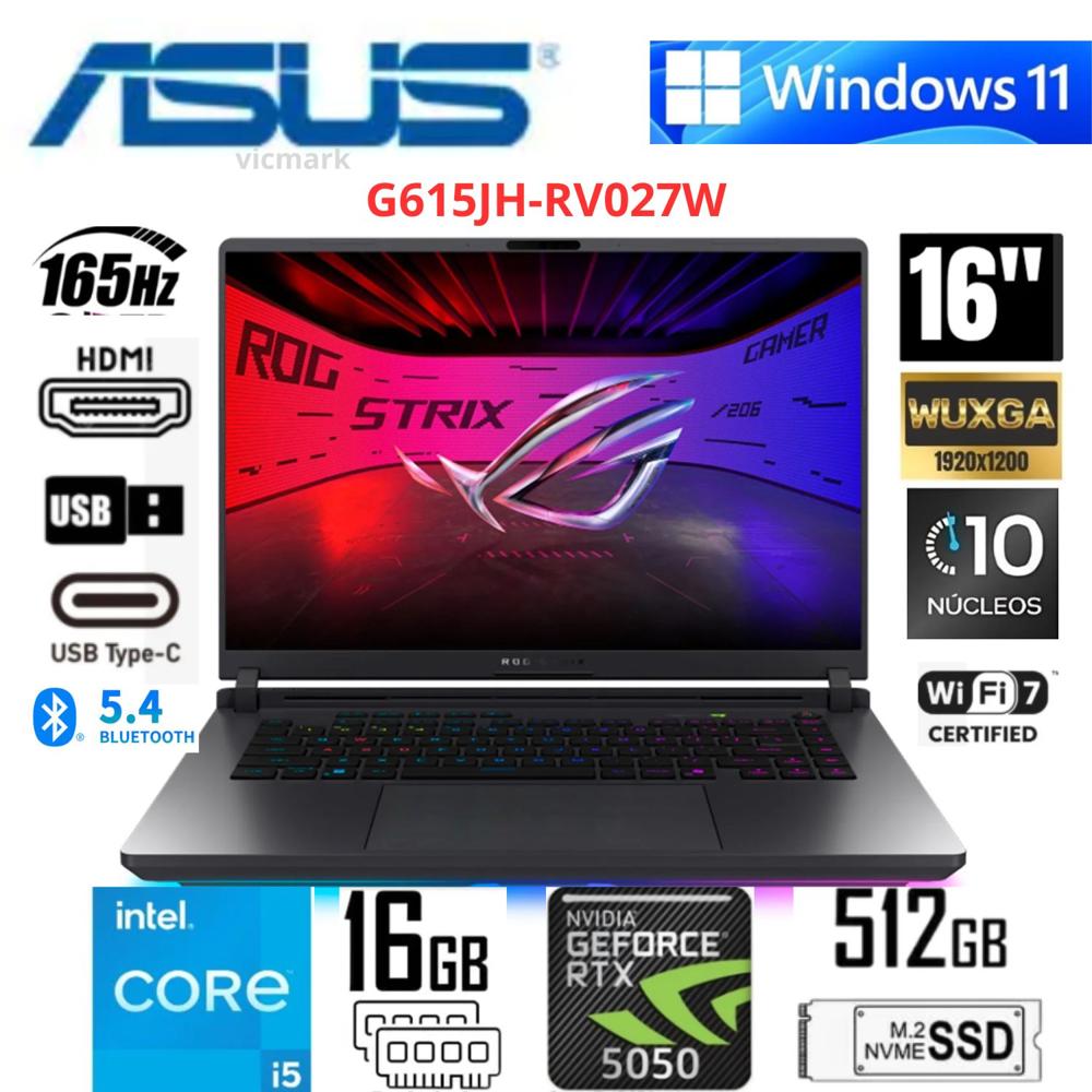 ASUS ROG Strix G16 G615JH RTX 5050 16GB 165Hz