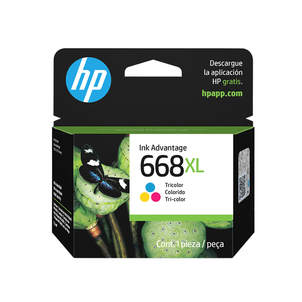 Tinta HP 668XL Tricolor para impresoras DJ 2975 4375