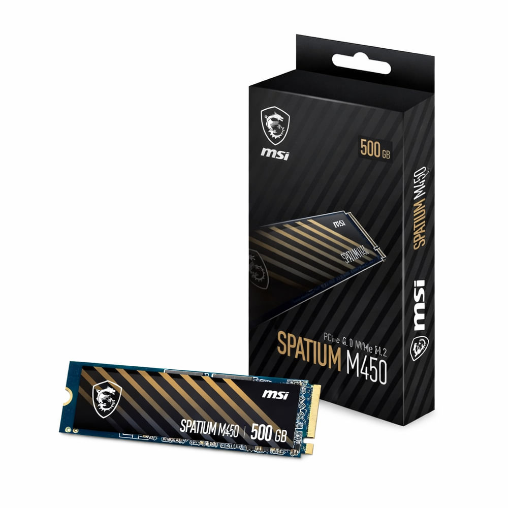 SSD MSI SPATIUM M450 500GB M.2 NVME 1.4 Velocidad