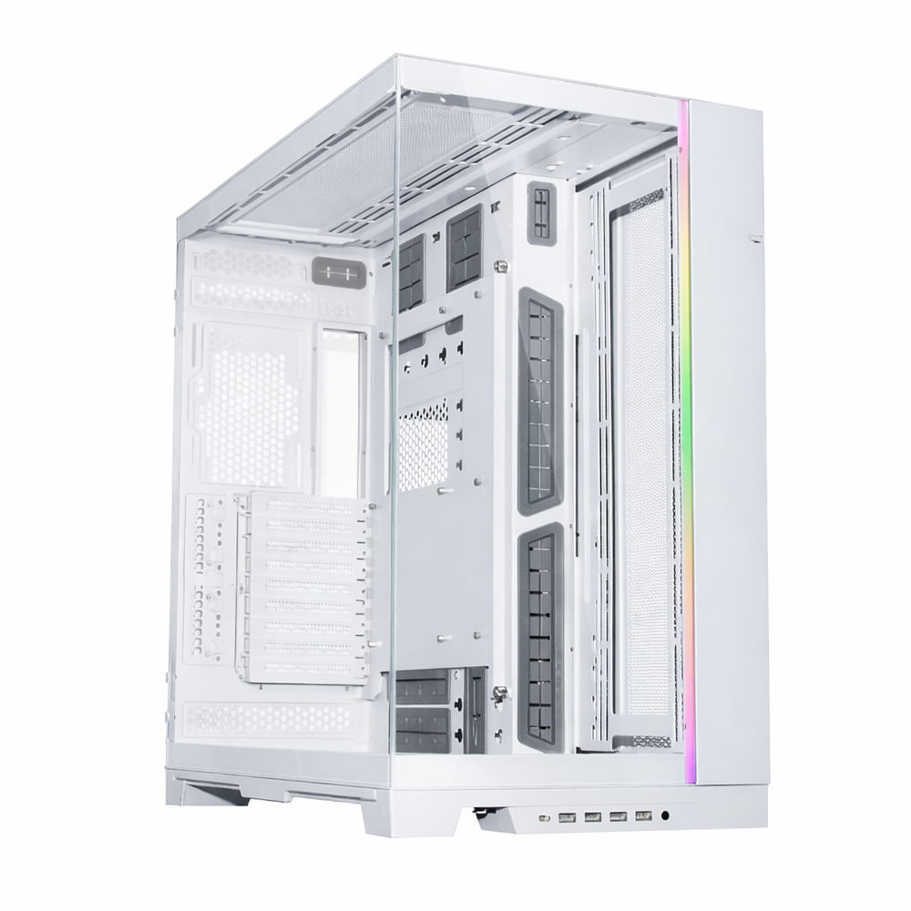 Case Mid Tower LIAN LI O11 Dynamic EVO XL capacidad de refrigeración alta color blanco