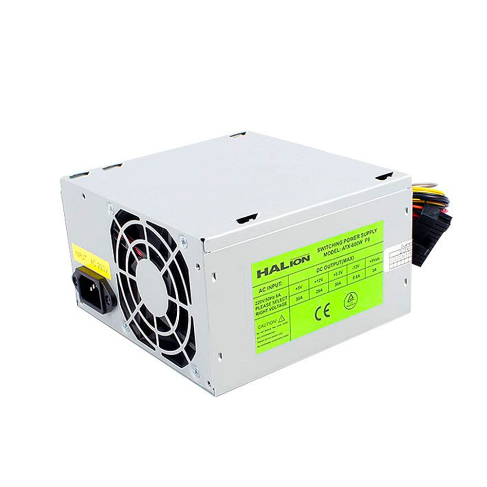 Fuente Halion ATX-600W P8 600W