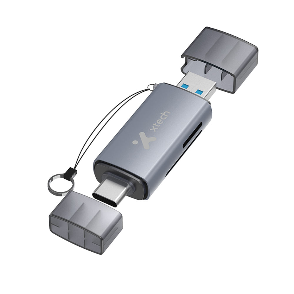 Card reader Xtech XTC-581 USB 3.0/USB-C SD MicroSD OTG