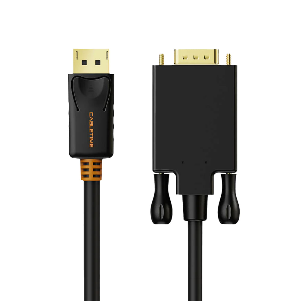 Cable DP a VGA CABLETIME CD35K 1.8mts