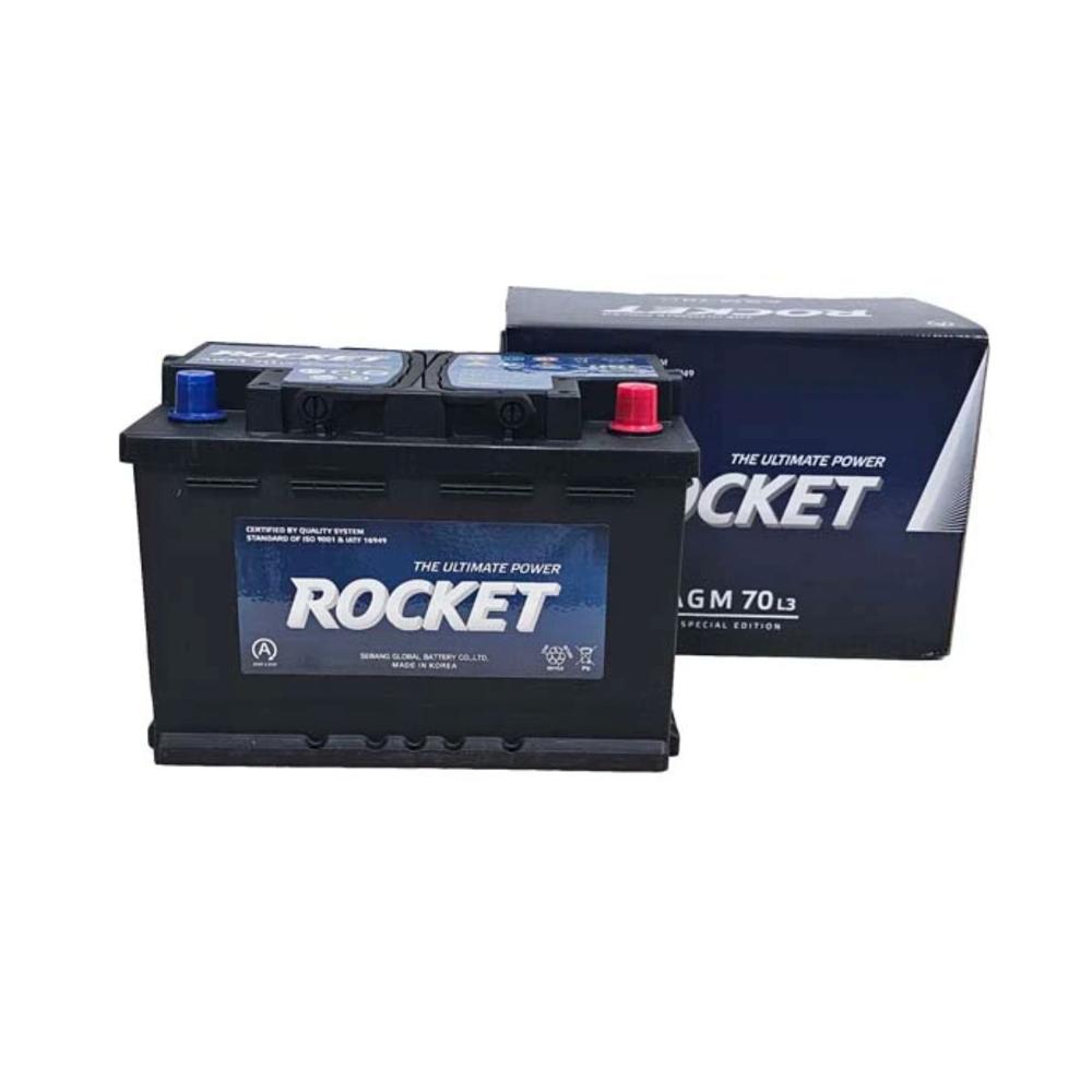 Batería Auto  ROCKET AGM L3 (LN3) 70AH/760CCA