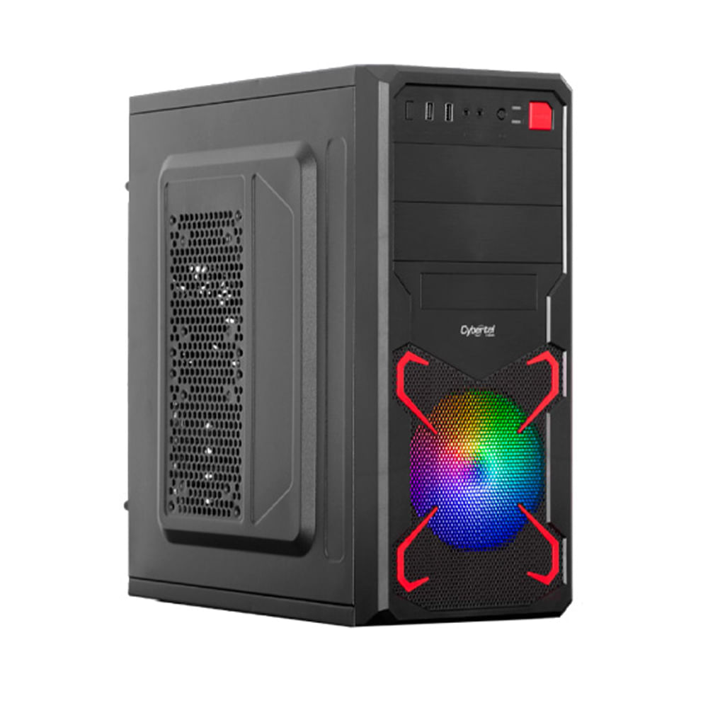 Case Cybertel Cyborg C202 230W Con ventilador 8CM Color rainbow