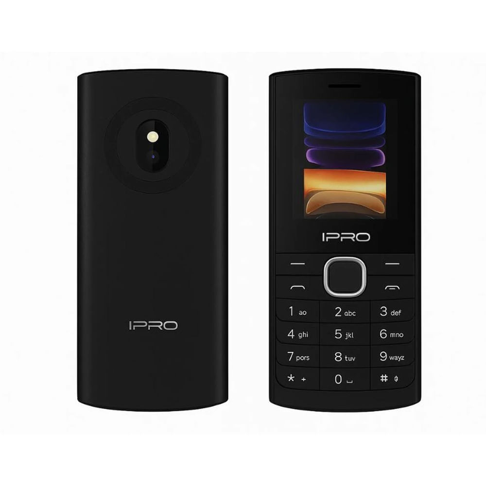 Celular Básico IPRO A12 Dual SIM GSM 1.8"" pantalla, cámara video, color negro
