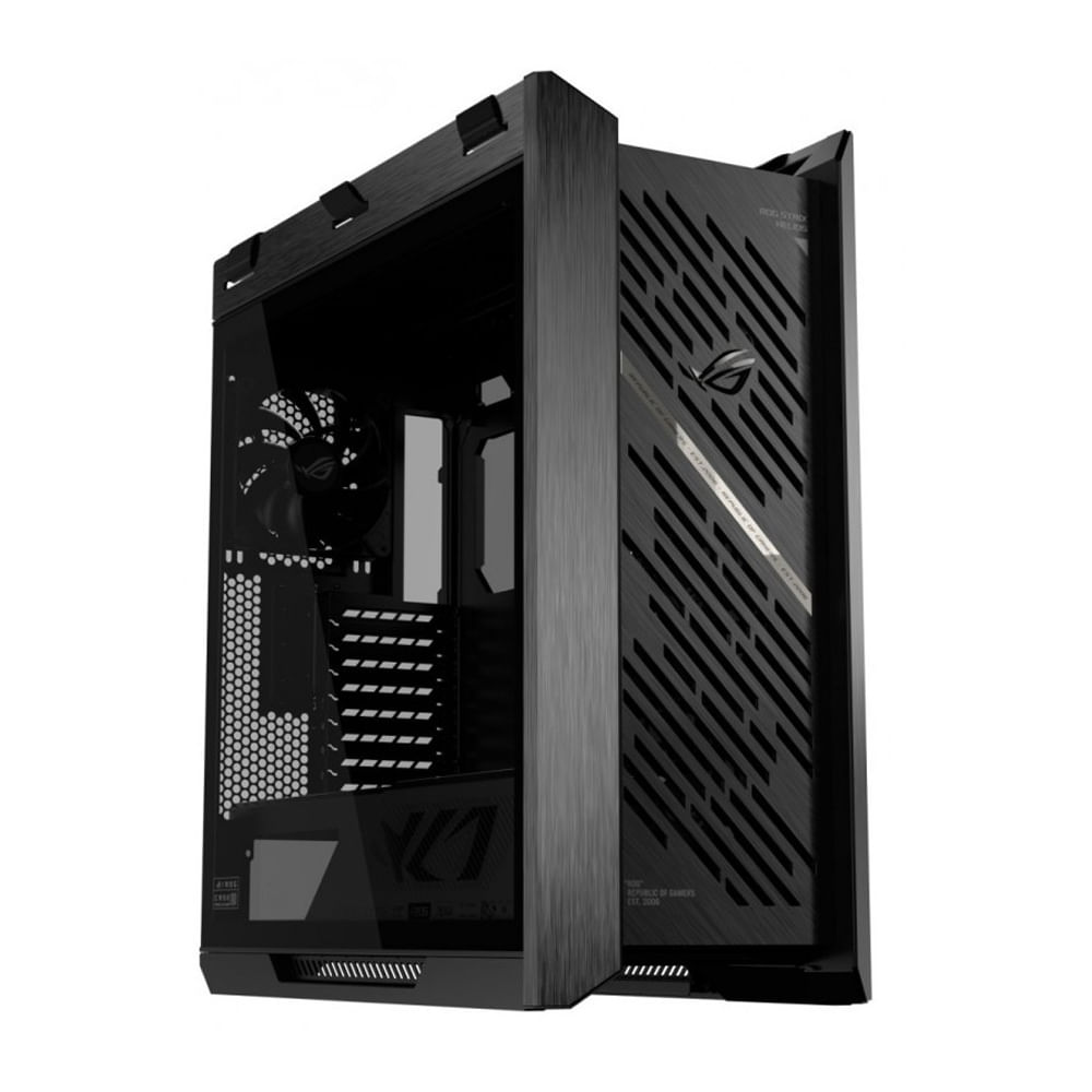 Case Mid Tower ASUS ROG Strix Helios II RGB capacidad de expansión alta color negro