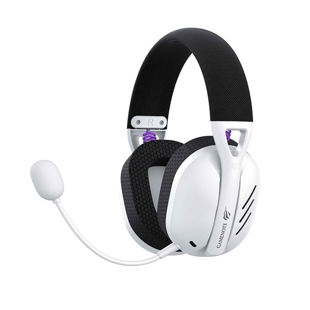 Audífono Havit Fuxi H3 gaming inalámbrico con micrófono USB 7.1 blanco
