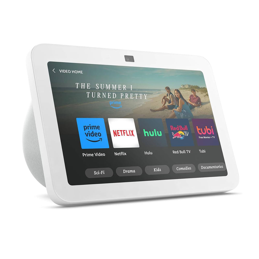 Pantalla inteligente Amazon Echo Show 8 3ra Gen 2023 8"" HD con cámara 13MP y color Glacier White