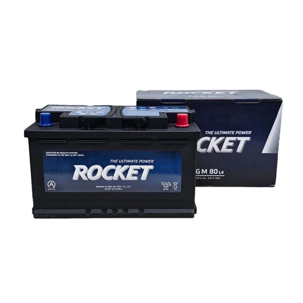 Batería Auto  ROCKET AGM L4 (LN4) 80AH/800CCA