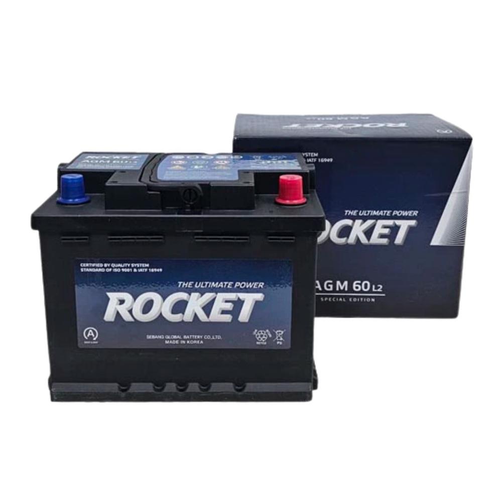 Batería Auto ROCKET AGM L2 (LN2) 60AH/640CCA