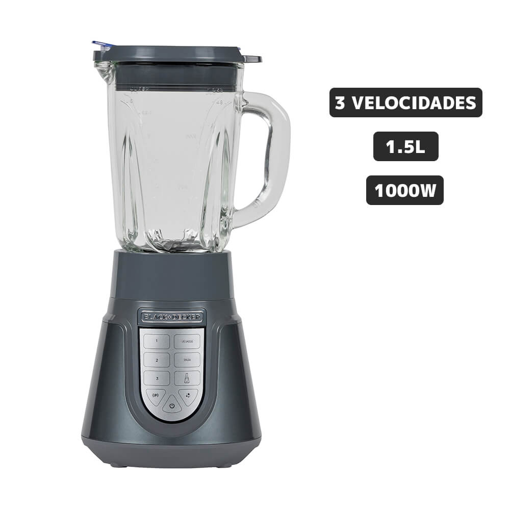 Licuadora BLACK+DECKER 1.5L BL1516-3MDCL Negro