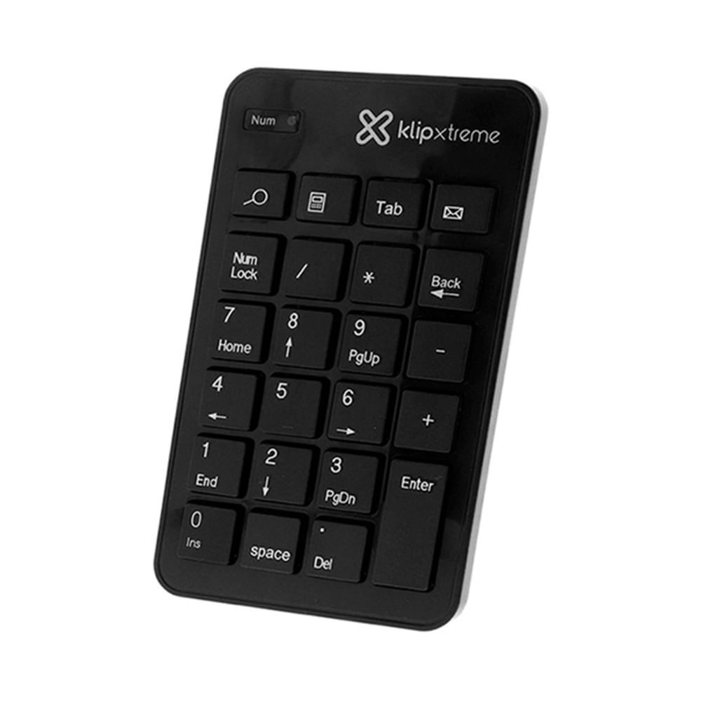 Teclado numérico Klip Xtreme KNP-110 conexión wireless USB diseño compacto color negro