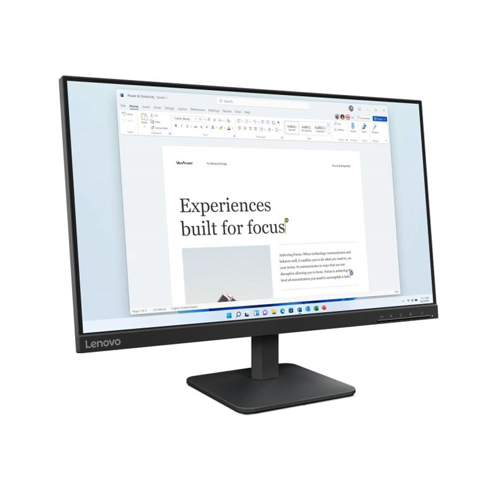 Monitor Lenovo Idea L24-4E 23.8"" FHD 1920x1080 IPS HDMI VGA