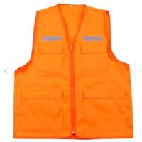 CHALECO REFLECTIVO DRIL MARCA WORKFORCE COLOR NARANJA TALLA S