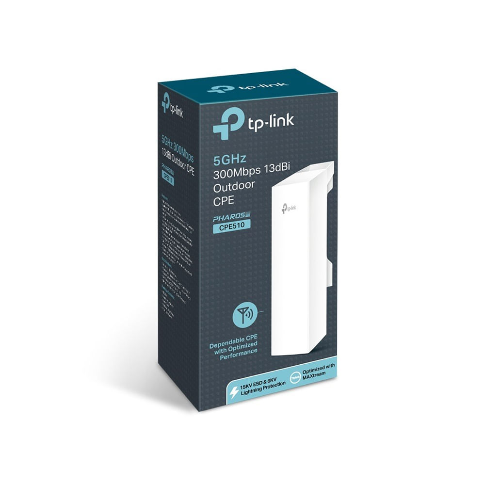 Acceso Inalámbrico Exterior TP-Link CPE 5GHz con Antena de 13dBi - Conexión Rápida y Estable