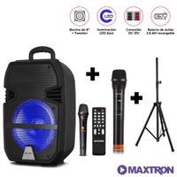 Parlante Maxtron Libidum MX321VB con 2 Micrófonos + SOPORTE