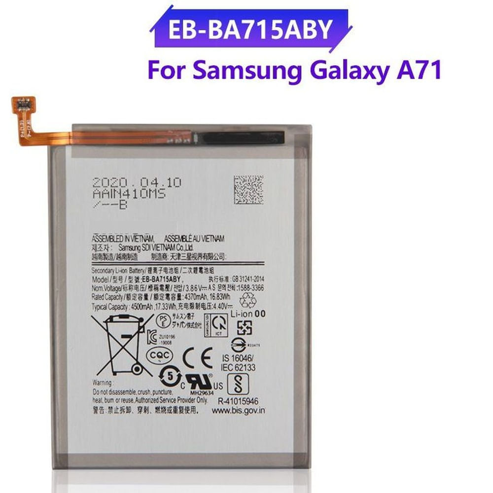 BATERIA SAMSUNG  A71  TORIGINAL-SM NUEVO