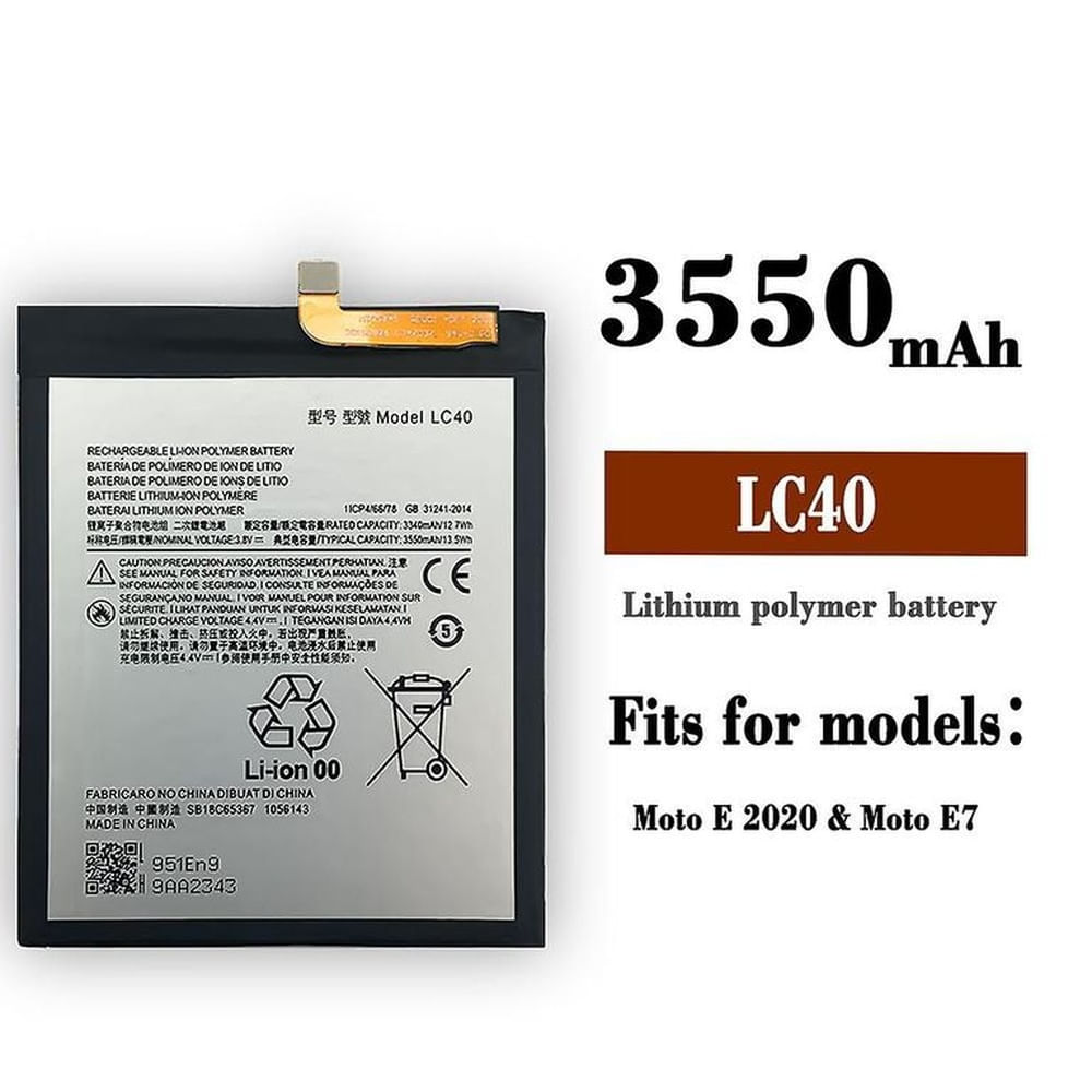 BATERIA MOTOROLA E7-E 2020 LC40 TORIGINAL-SM NUEVO.