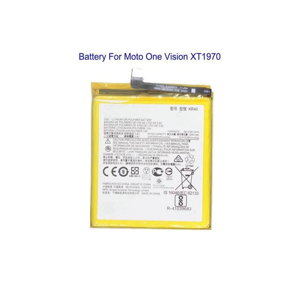 BATERIA MOTOROLA ONE VISION - ACTION  KR40  NUEVO-AMARILLO