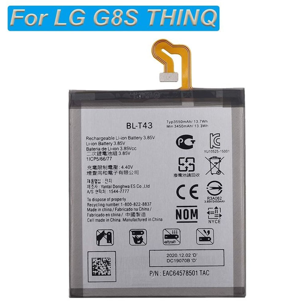 BATERIA  LG  G8S   BL-T43  TORIGINAL-SM  NUEVO