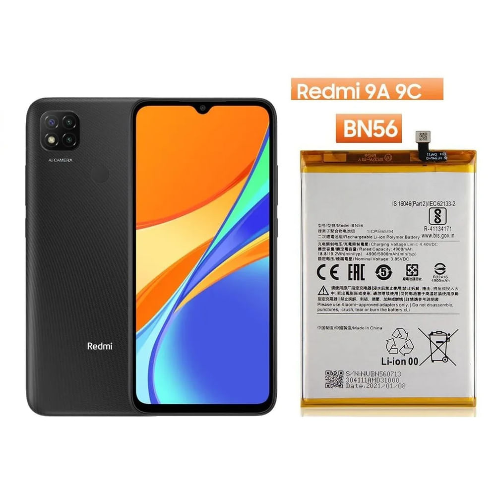 BATERIA REDMI 9A-9C - BN56 NUEVO-NEGRO