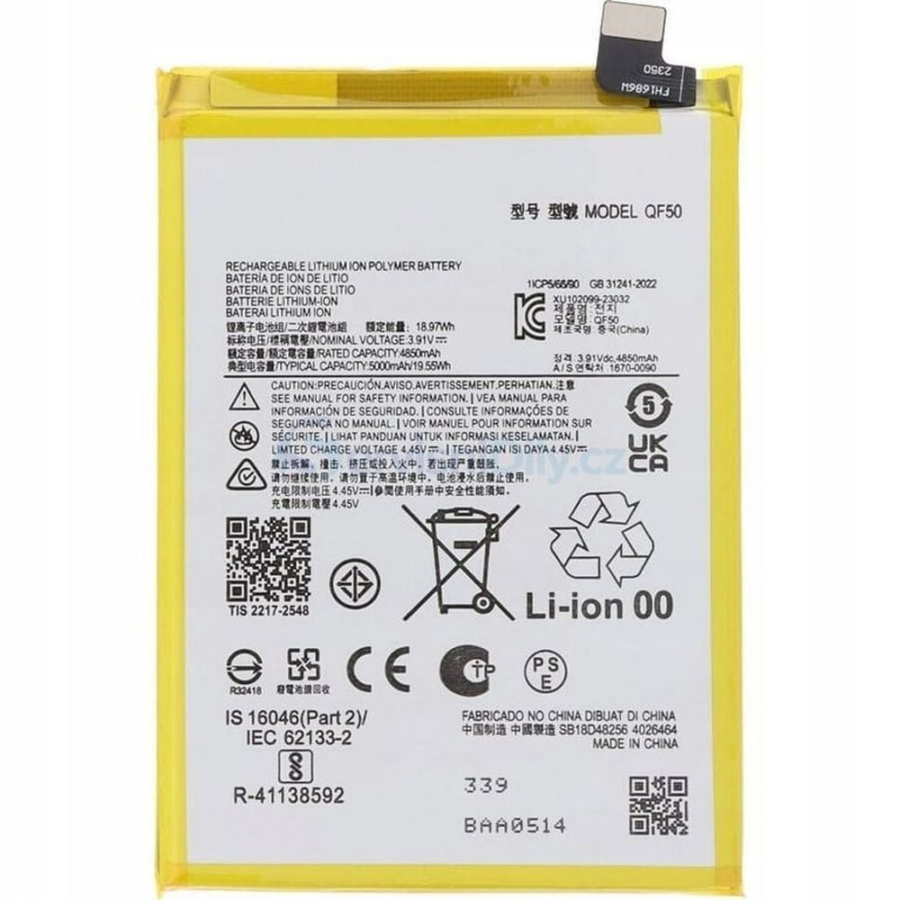 BATERIA MOTO G04 / G24 / G34 5G  QF50  NUEVO