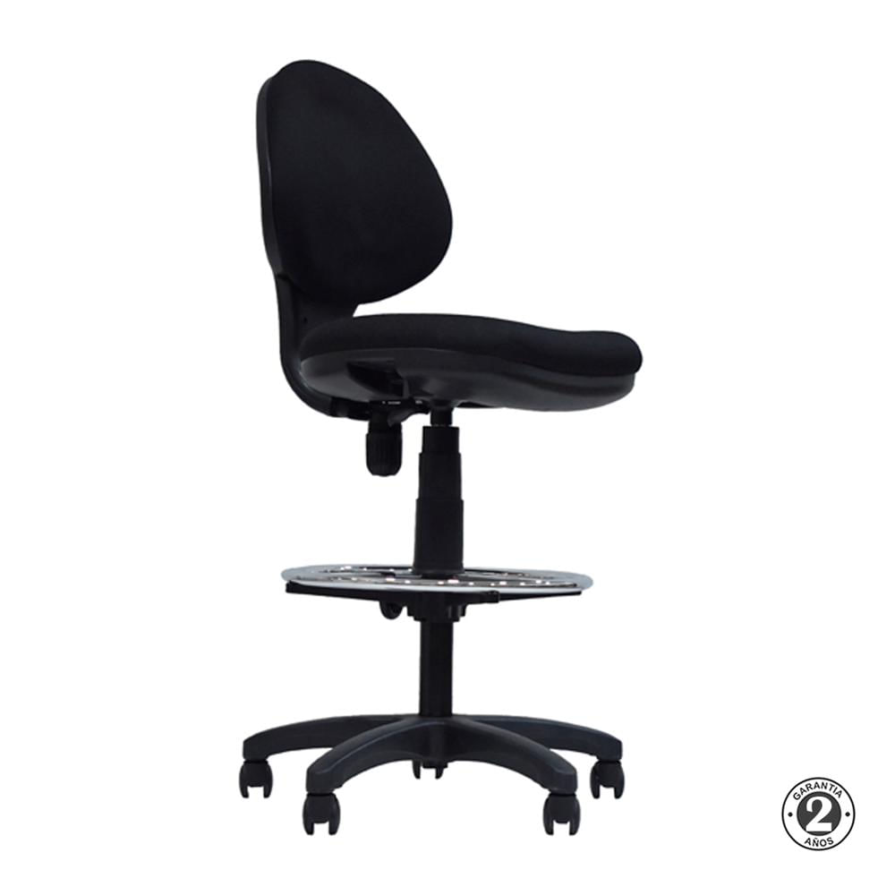 Silla Focus Cajero Sin Brazo Bn Ac Negro Althea Confort