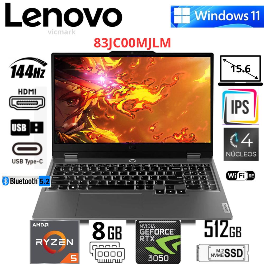 Lenovo LOQ 15ARP9 83JC00MJLM Ryzen 5 7235HS 8GB 512GB SSD RTX 3050 6GB  FHD 144Hz