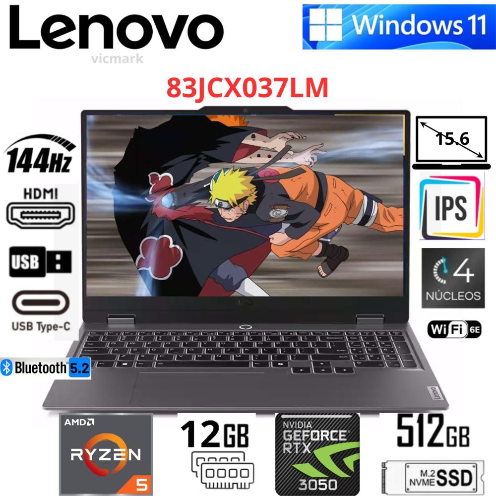 Lenovo LOQ 15ARP9 83JCX037LM Ryzen 5 7235HS 12GB 512GB SSD RTX 3050 6GB  FHD 144Hz