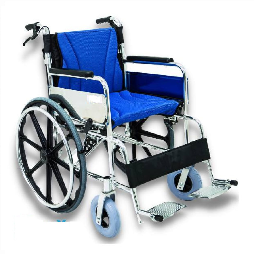 Silla de Ruedas Estándar Acolchada con Frenos Importada