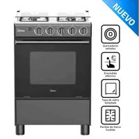 Cocina Midea 4 Hornillas MGS24FS2LFABBC-PE